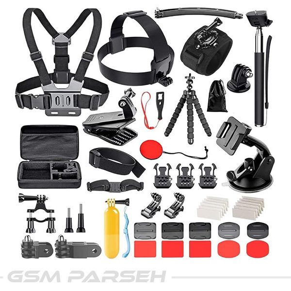کیت 58 تکه لوازم جانبی دوربین های ورزشی | Action Camera Accessory Kit