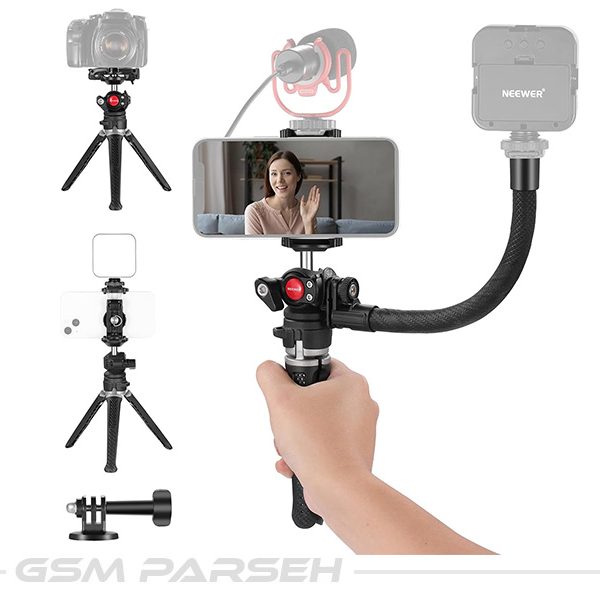 NEEWER TS006 Mini Camera Tripod For GoPro/Phone/Camera |مینی سه پایه فلزی چند کاره نیور TS006