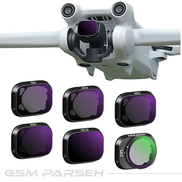 کیت فیلتر نیور ND , CPL مخصوص پهپاد دی جی آی مینی 3 | NEEWER Aluminum ND Filter Set For DJI Mini 3/Mini 3 Pro