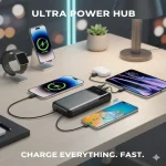 پاوربانک 65 وات یوسوندا مدل YXD-A93 ظرفیت 20000 میلی‌ آمپر ساعت